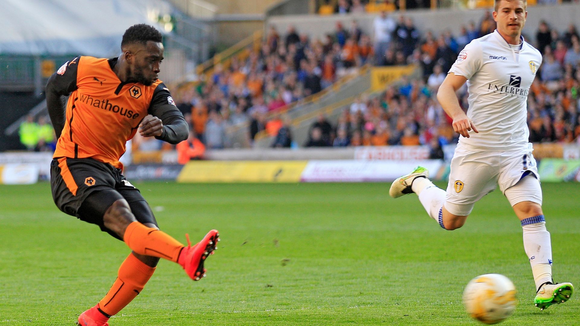 Nouha Dicko scores against Leeds United in 2015