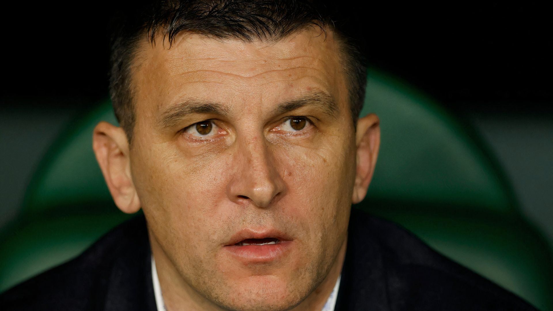 Sergej Jakirovic at Dinamo Zagreb vs Real Betis