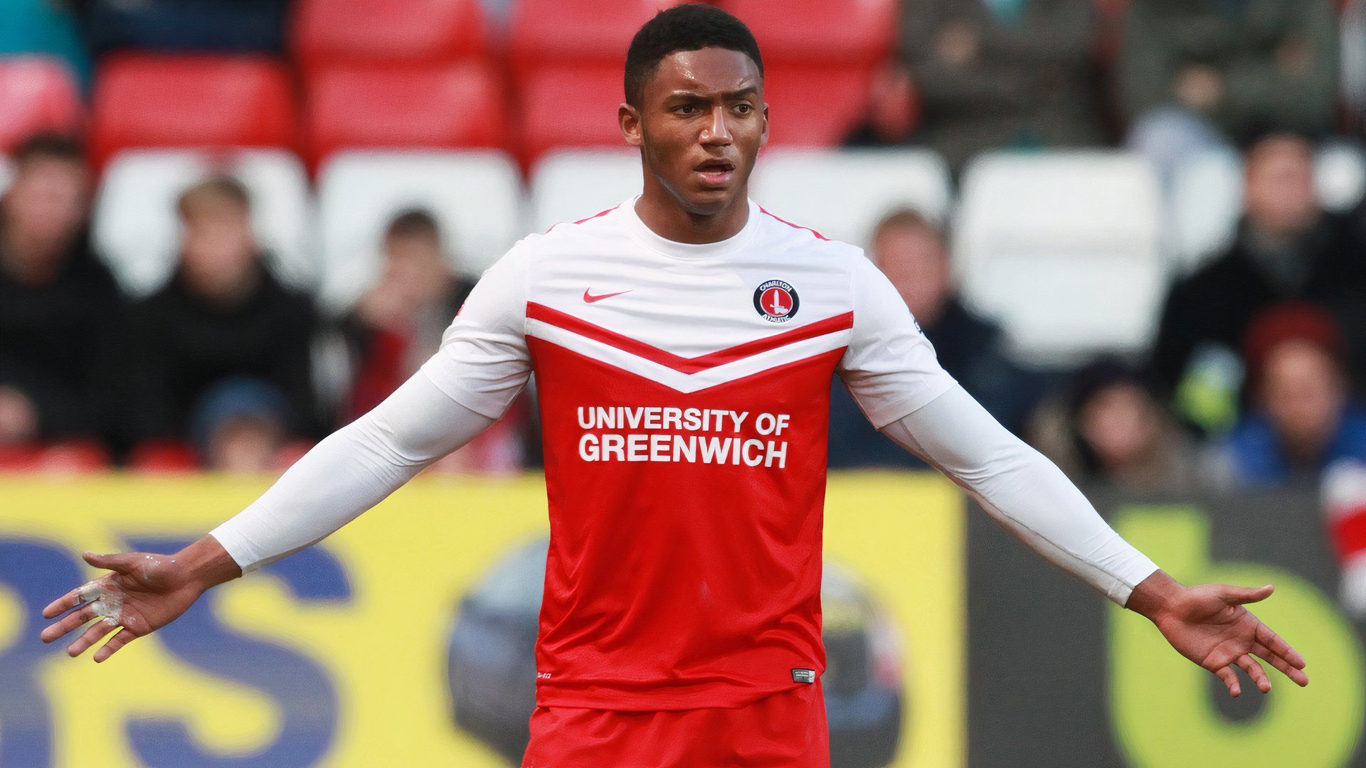 Joe Gomez playing for Charlton Athletic