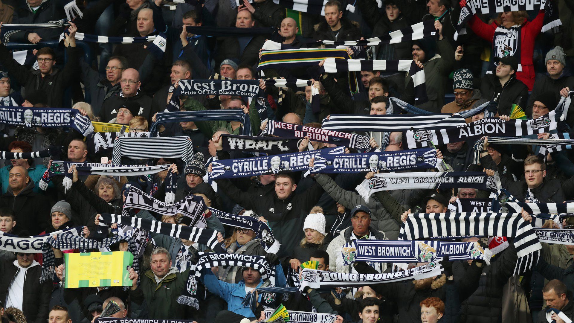 West Brom fans