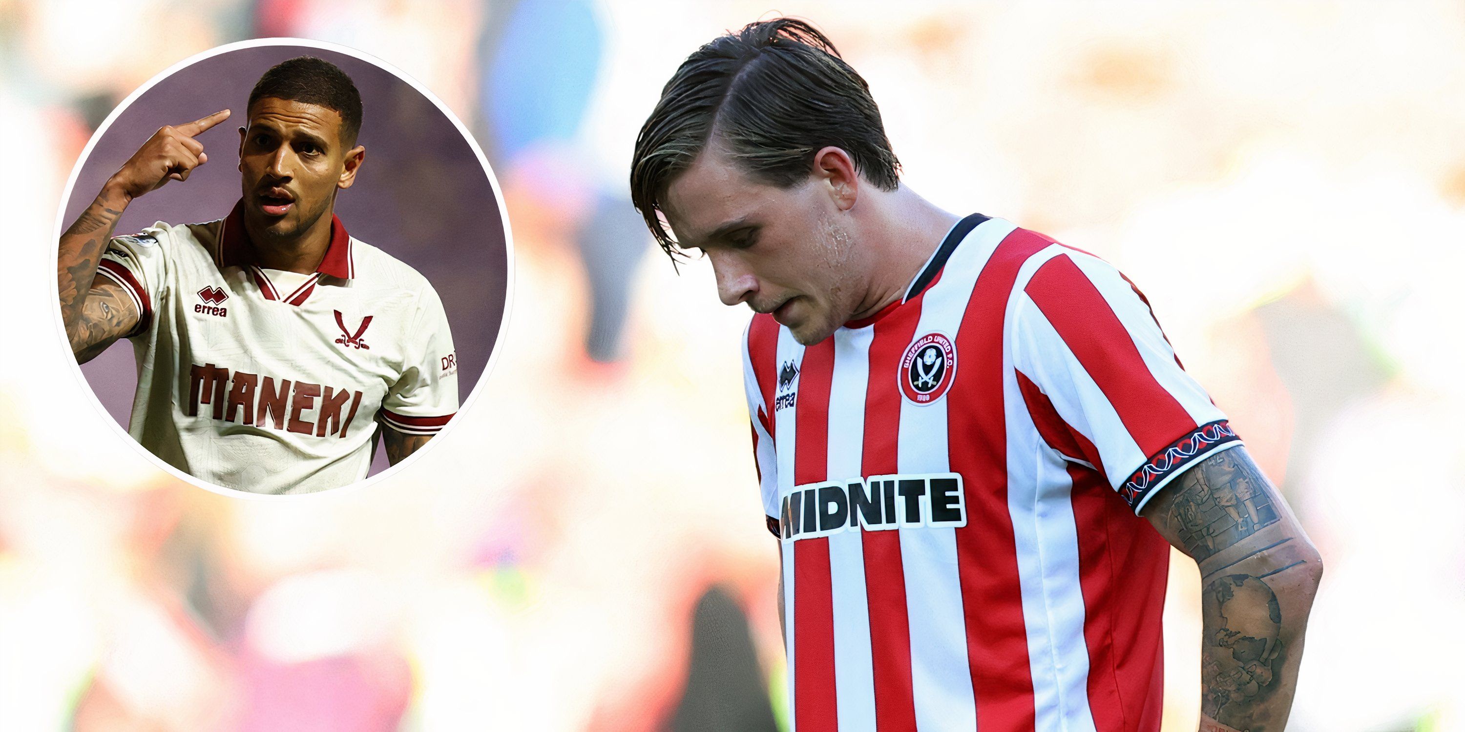 Vini Souza reacts to Sydie Peck's defiant Sheffield United message