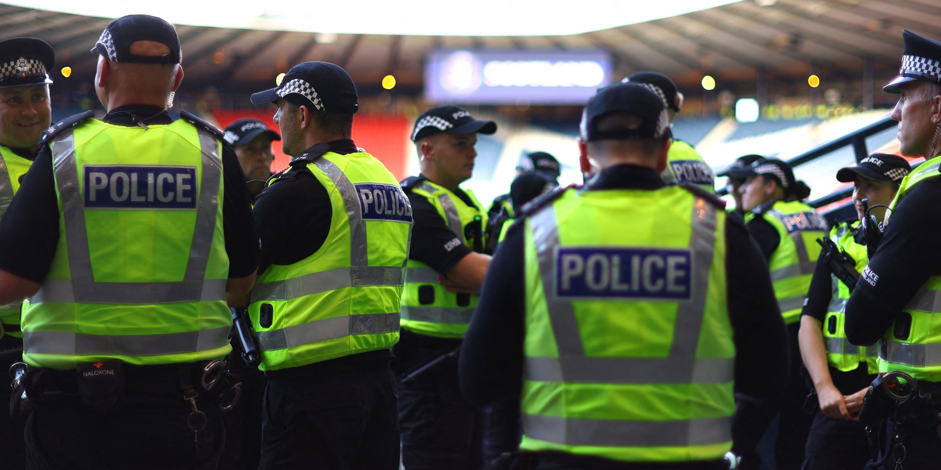 police meeting at england vs scotland friendly