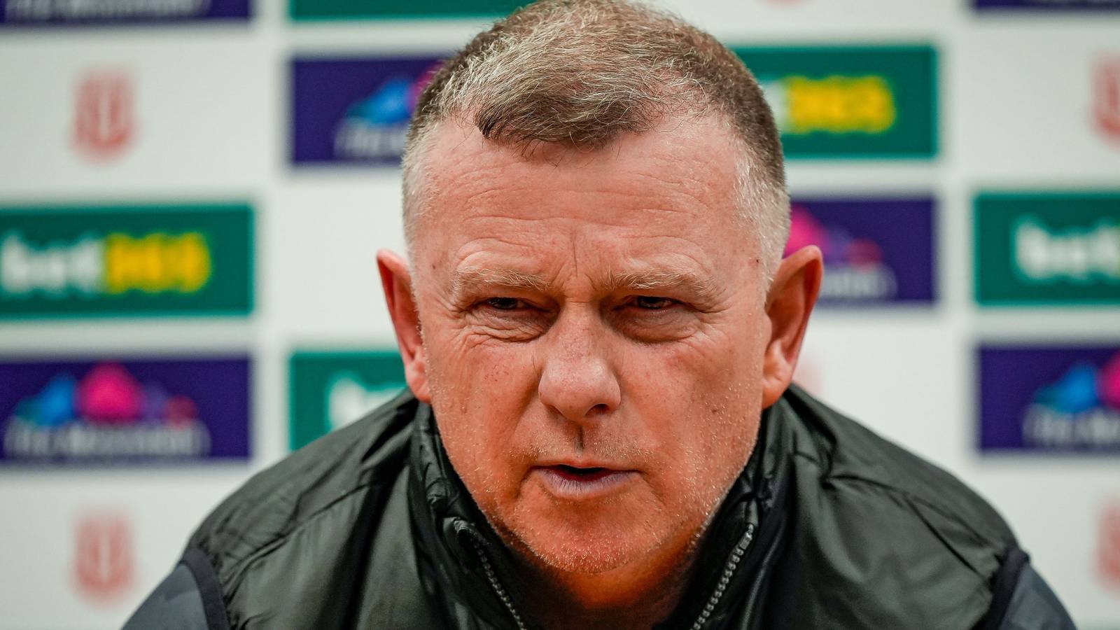 Mark Robins reacts to what he saw Sheffield Wednesday fans do v Stoke City
