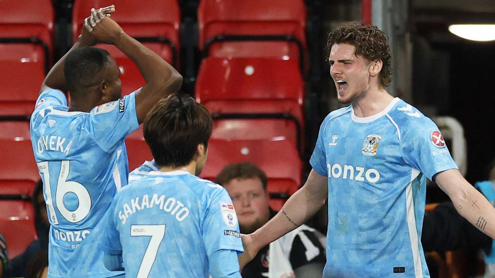 Jack Rudoni scores for Coventry City vs Sheffield United