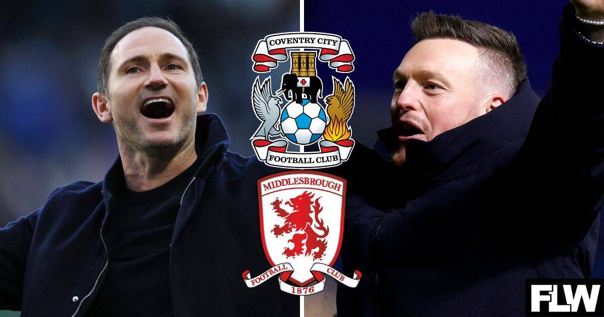 The exact results of Coventry City and Middlesbrough's remaining EFL Championship fixtures simulated by AI