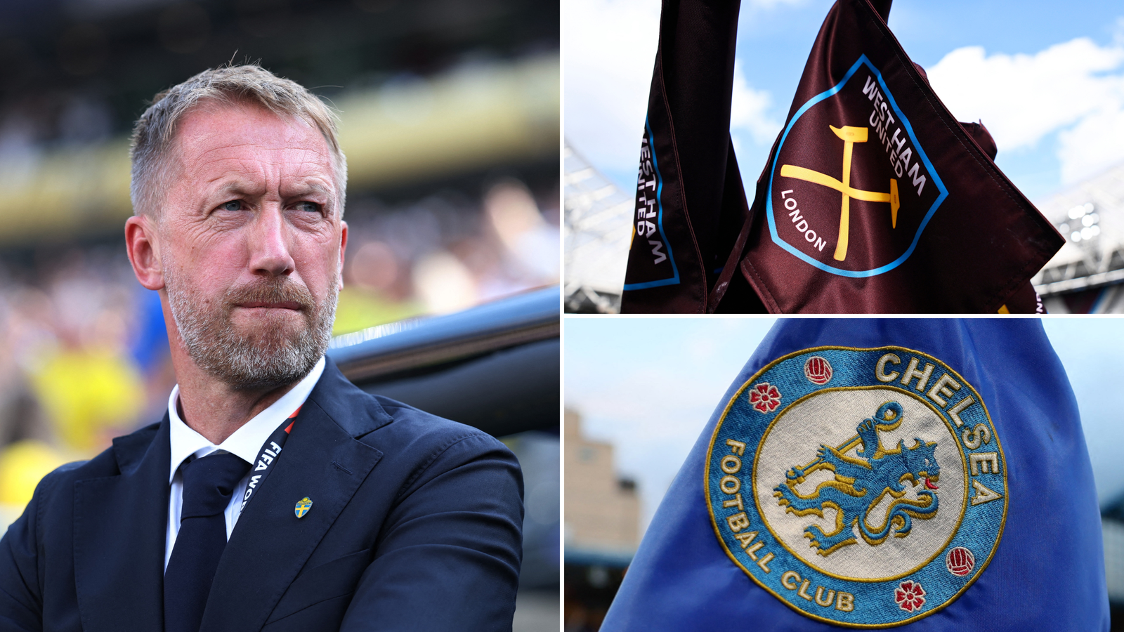 Has Graham Potter aimed a cheeky dig at West Ham & Chelsea?
