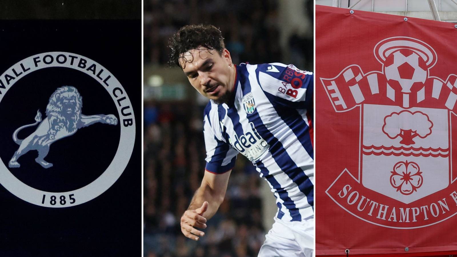 Millwall and Southampton will share transfer relief after West Brom blow